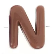 Assortimento di Perle dell'alfabeto 21x17 mm - N - Multicolore x10