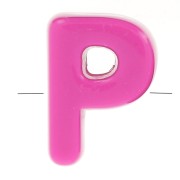 Assortimento di Perle dell'alfabeto 21x15 mm - P - Multicolore x10|raw }}