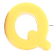 Assortimento di Perle dell'alfabeto 20x18 mm in acrilico - Q - Multicolore x10|raw }}