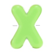 Assortimento di Perle dell'alfabeto 21x15 mm - X - Multicolore x10|raw }}