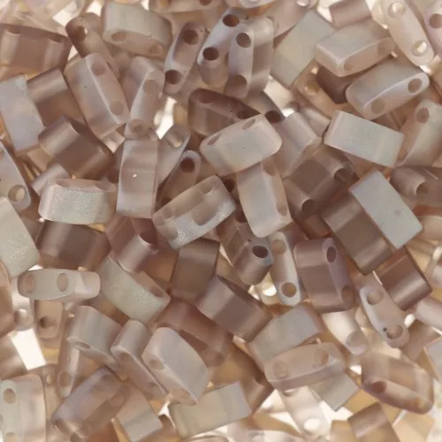 Miyuki Half Tila Beads 5x2.3x1.9 mm HTL-4578 - Crystal Celsian Mat x10g