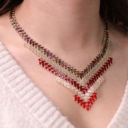 Miyuki Half Tila Beads 5x2.3x1.9 mm HTL-4578 - Crystal Celsian Mat x10g