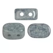 Perle di vetro Lipsi® di Puca® 4x6 mm - Dapple Gray marble x10g