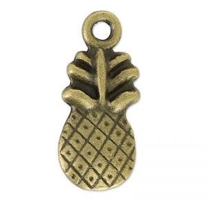 Ciondoli ananas 20 mm bronzo x5