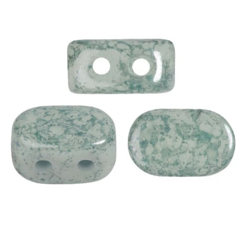 Perle di vetro Lipsi® di Puca® 4x6 mm - Light Citrus marble x10g