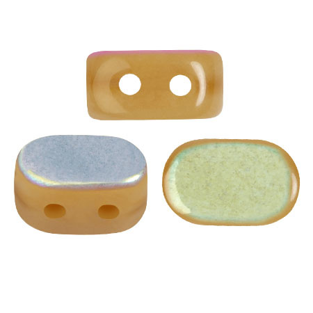 Perle in vetro Lipsi® di Puca® 4x6 mm - Yellow Amber AB x10g