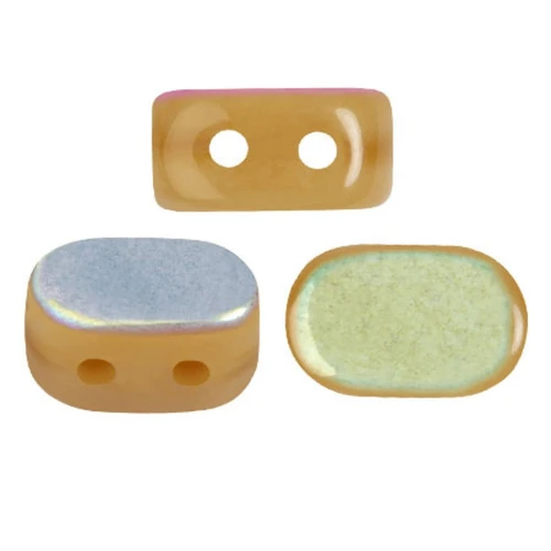 Perle in vetro Lipsi® di Puca® 4x6 mm - Yellow Amber AB x10g
