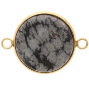 Distanziatore per cabochon fondo piatto da 20 mm - acciaio inox 304L Dorato x1