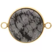 Distanziatore per cabochon fondo piatto da 20 mm - acciaio inox 304L Dorato x1