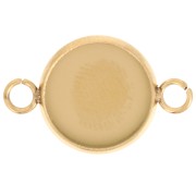 Distanziatore per cabochon a fondo piatto da 12 mm - Acciaio inossidabile 304L Dorato x1|raw }}