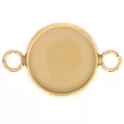 Distanziatori - Distanziatore per cabochon a fondo piatto da 12 mm - Acciaio inossidabile 304L Dorato x1 Distanziatore per cabochon a fondo piatto da 12 mm - Acciaio inossidabile 304L Dorato x1