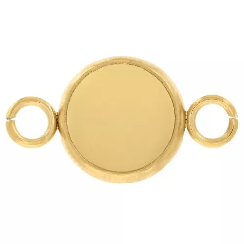 Distanziatore per cabochon a fondo piatto da 8 mm - Acciaio inossidabile 304L Dorato x1