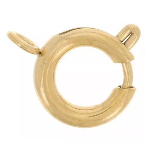 Chiusura a molla da 8 mm con anello chiuso - acciaio inossidabile 304L Dorato x100