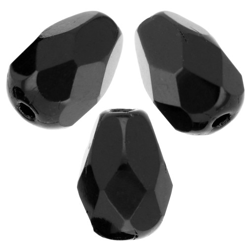 Pere sfaccettate mm. 7x5 Jet x25