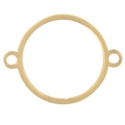 Distanziatore a cerchio scavato da 10 mm - Acciaio inossidabile 316L dorato x1|raw }}