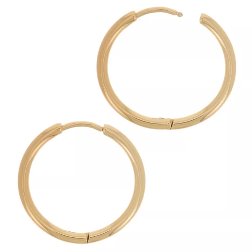 Rosette rotonde da 22 mm - filo da 2 mm - acciaio inossidabile 304L Dorato x20