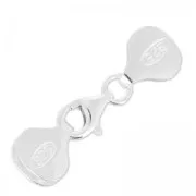 Chiusura moschettone Terminale 9 mm per Miyuki 11/0 6 rangs in Argent