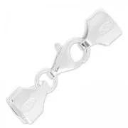 Chiusura moschettone Terminale 9 mm per Miyuki 11/0 4 rangs in Argent