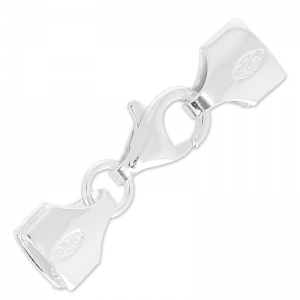 Chiusura moschettone Terminale 9 mm per Miyuki 11/0 4 rangs in Argent