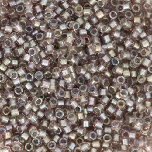 Miyuki Delica 11/0 DB1772 - Sparkling Pewter Lined Crystal AB x8g
