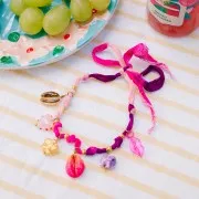 Nastro in seta mm.25 Tie and Dye Fire Storm Bordeaux/Purple/Camel x85c