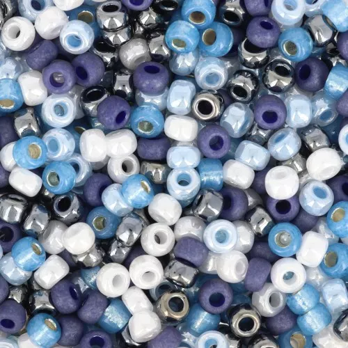 Mix Miyuki rocaille 8/0 - Blue Wonder x8g