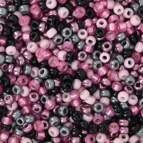 Mix Miyuki rocaille 11/0 - Mix Pink Candy x8g