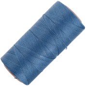 Bobina di filo cerato Linhasita per micro macramè 0,35 mm - Blu Denim (119) x448m|raw }}