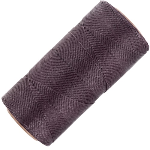 Bobina di filo cerato Linhasita per micro macramè 0,35 mm - Smoky Purple (211) x448m