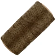Bobina di filo cerato Linhasita per micro macramè 0,35 mm - Khaki (222) x448m