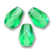 Perla a forma di pera sfaccettate 7x5 mm - Peridoto x25