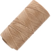 Bobina di filo piatto cerato Linhasita per macramè 1,4 mm - Cinnamon (PALHA) x 130 m