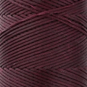 Bobina di filo piatto cerato Linhasita per macramè 1,4 mm - Currant (632) x 130 m