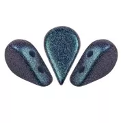 Perle di vetro Amos® by Puca® 5x8 mm - Polynesian Blue x10g