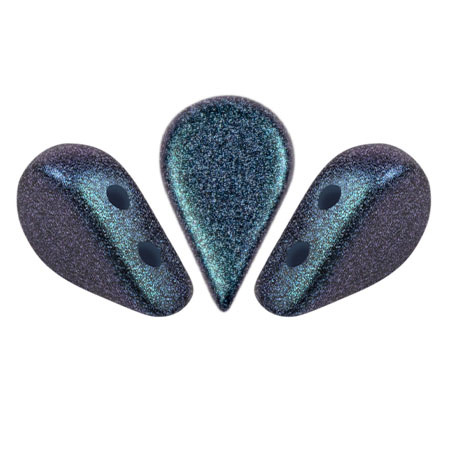 Perle di vetro Amos® by Puca® 5x8 mm - Polynesian Blue x10g