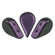 Perle di vetro Amos® by Puca® 5x8 mm - Polynesian Dark Purple x10g