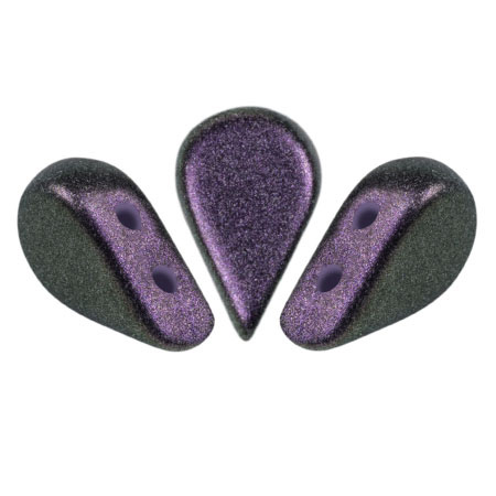 Perle di vetro Amos® by Puca® 5x8 mm - Polynesian Dark Purple x10g