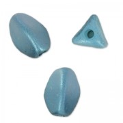 Pinch Beads 5x3 mm Pastel Petrol x50