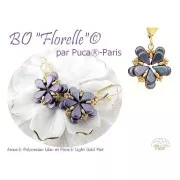 Perle di vetro Amos® by Puca® 5x8 mm - Smeraldo polinesiano x10g