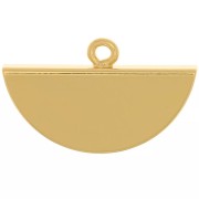 Terminale mezzaluna 18x11 mm - Dorato x1|raw }}