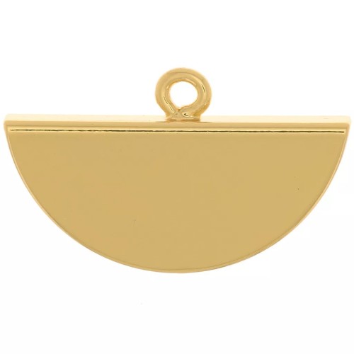 Terminale mezzaluna 18x11 mm - Dorato x1