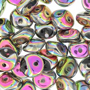 ES-O® Beads 5 mm Jet Vitrail Full x5g