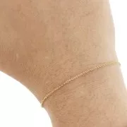 Catena a maglie Forzatina 1,1 mm - Acciaio inossidabile 316L Dorato x50cm