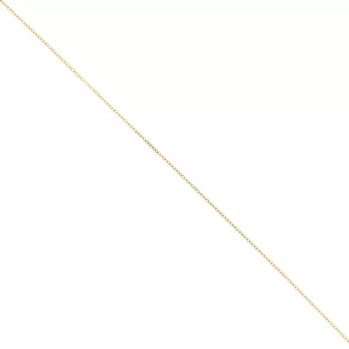 Catena Forzatina a maglia da 1 mm - Acciaio inossidabile 316L Dorato x50cm