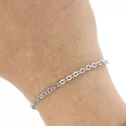 Catena Forzatina con maglia da 3,3 mm - Acciaio inossidabile 316L x1m