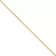 Catena Forzatina con maglia da 3,3 mm - Acciaio inossidabile 316L Dorato x50cm