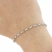 Catena a maglie rettangolari da 2,7 mm - acciaio inox 304 x1m