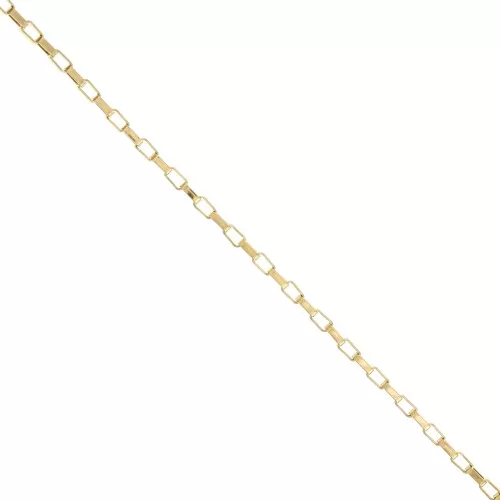 Catena rettangolare con maglia da 2,7 mm - Acciaio inossidabile 304 Dorato x50cm