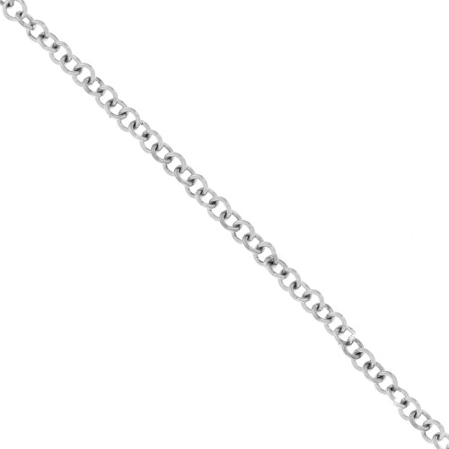 Catena forzatina a maglia tonda 4,9 mm - Acciaio inossidabile 316L x1m