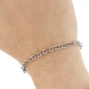 Catena forzatina a maglia tonda 4,9 mm - Acciaio inossidabile 316L x1m